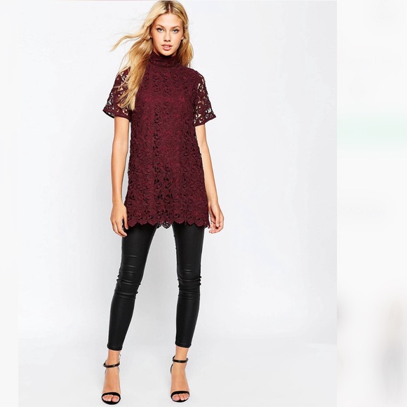 ASOS Lace Tunic, Size 0, NWOT - Picture 3 of 6